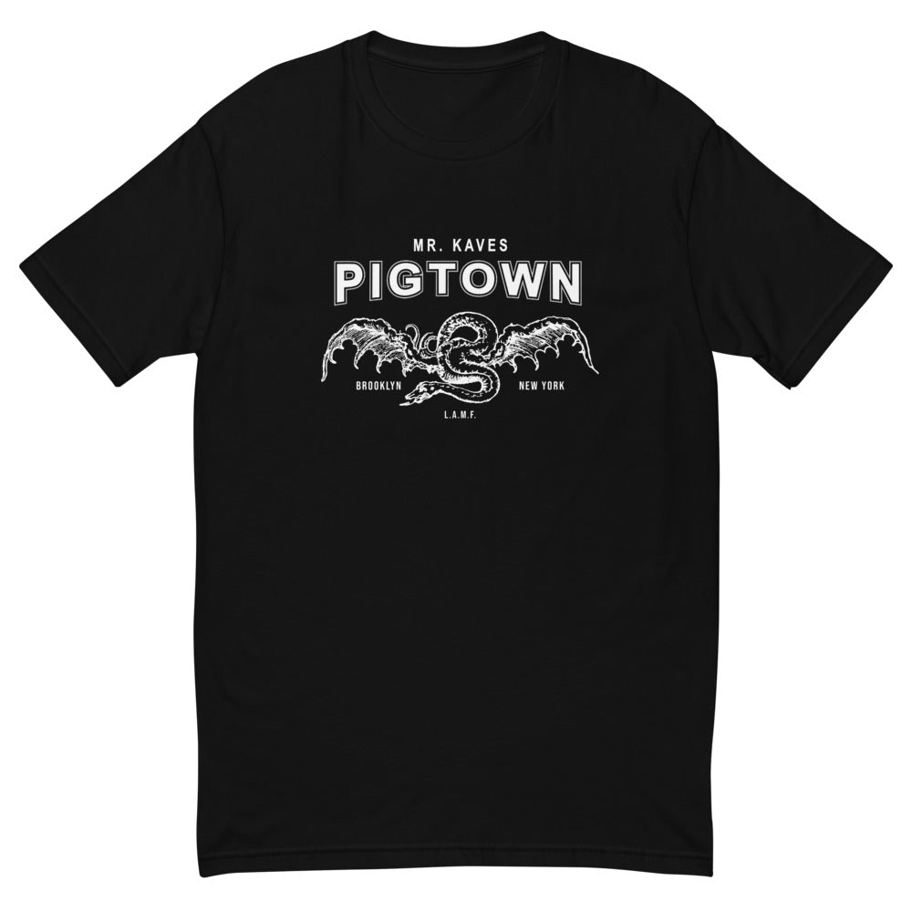 PIGTOWN LOGO BLACK Men's TShirt Pigtown Atelier