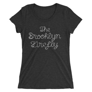 Open image in slideshow, BKLYN FIREFLY Chain Stitch Script Ladies&#39; T-shirt
